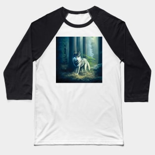 Wolf in a Forest Baseball T-Shirt